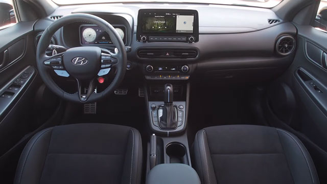 Hyundai Kona N 2022 from the inside