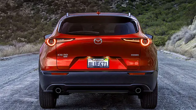 The exterior of the Mazda CX-30 2023